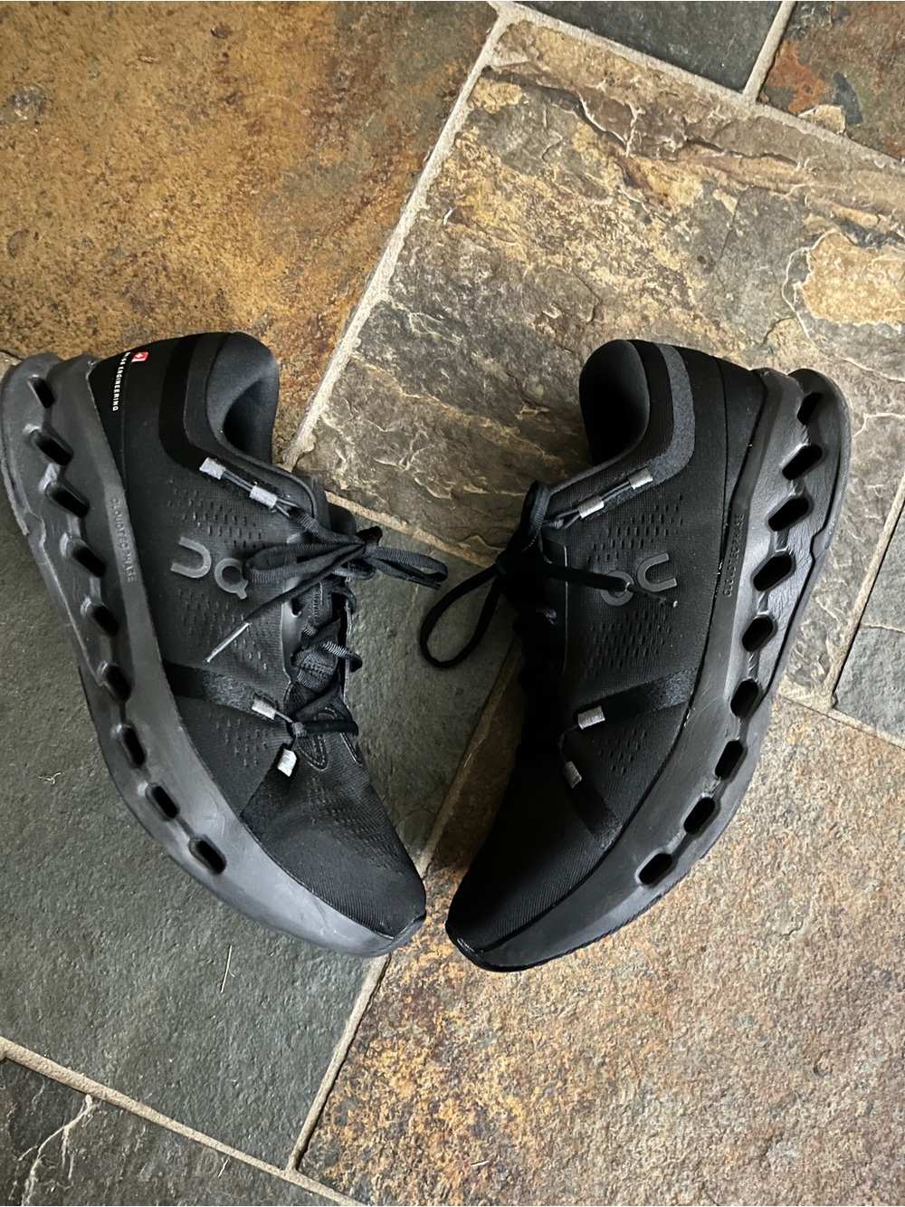 On Cloud Men's Black Athletic Running Shoes